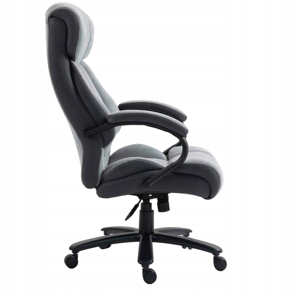 Furnitex gray large soft tilt swivel office chair with wheels
