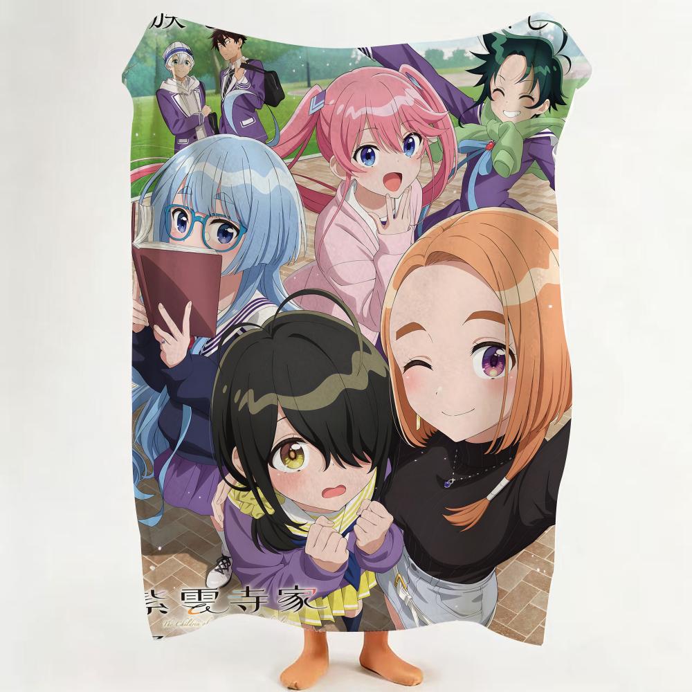 Anime The S Shiunji F Family C Children Flannel Blanket Suitable for Sofa Living Room Bedroom