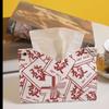 Роскошная красная китайская салфетница для обеденного стола и гостиной