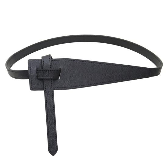 Корейский стиль, простой женский ремень из искусственной кожи, неправильная форма, регулируемый узел, длинный пояс, костюм, пальто, корсет, пояс, модные аксессуары