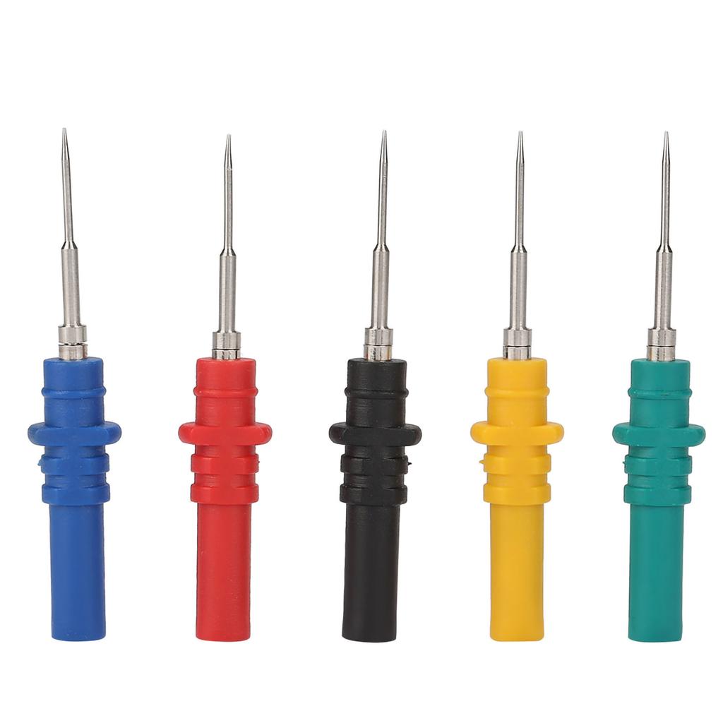 Automotive Diagnosis Probe, Oscilloscope Test Probe with Banana Plug and Replacement Pins, Small Diameter for Insulation Piercing, Ideal for Small Con