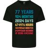 77th Birthday 77 Year Old Mens Light Cotton T-Shirt
