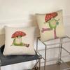 1 шт. Забавная наволочка в стиле ретро с изображением растений и грибов, квадратная, для спальни, дивана, отдыха, комфорта, автомобиля, гостиной, домашнего декора.