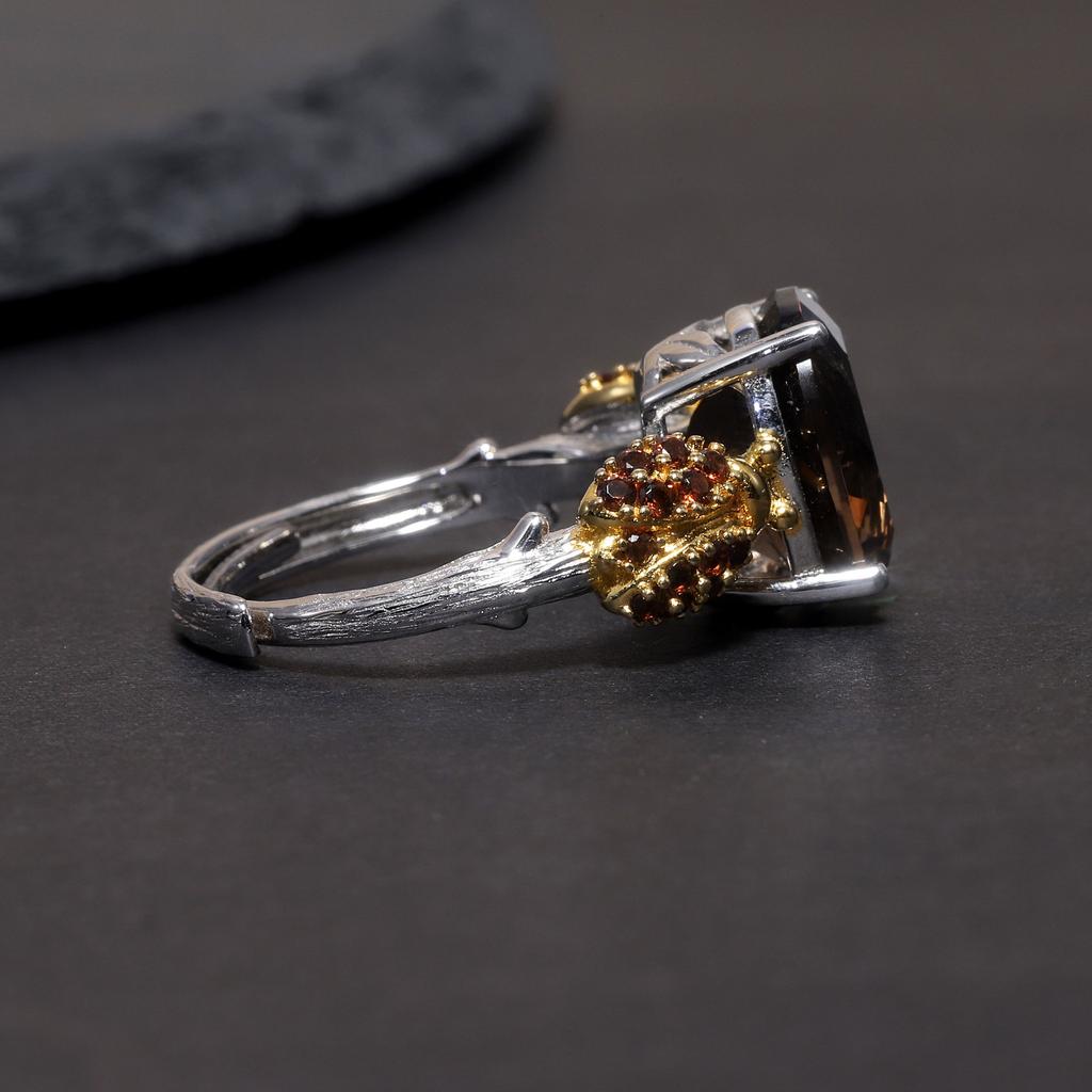 Original Designer Personalized Red Agate Ring, Adjustable Insect Design, High-end S925 Silver Natural Gemstone Ring