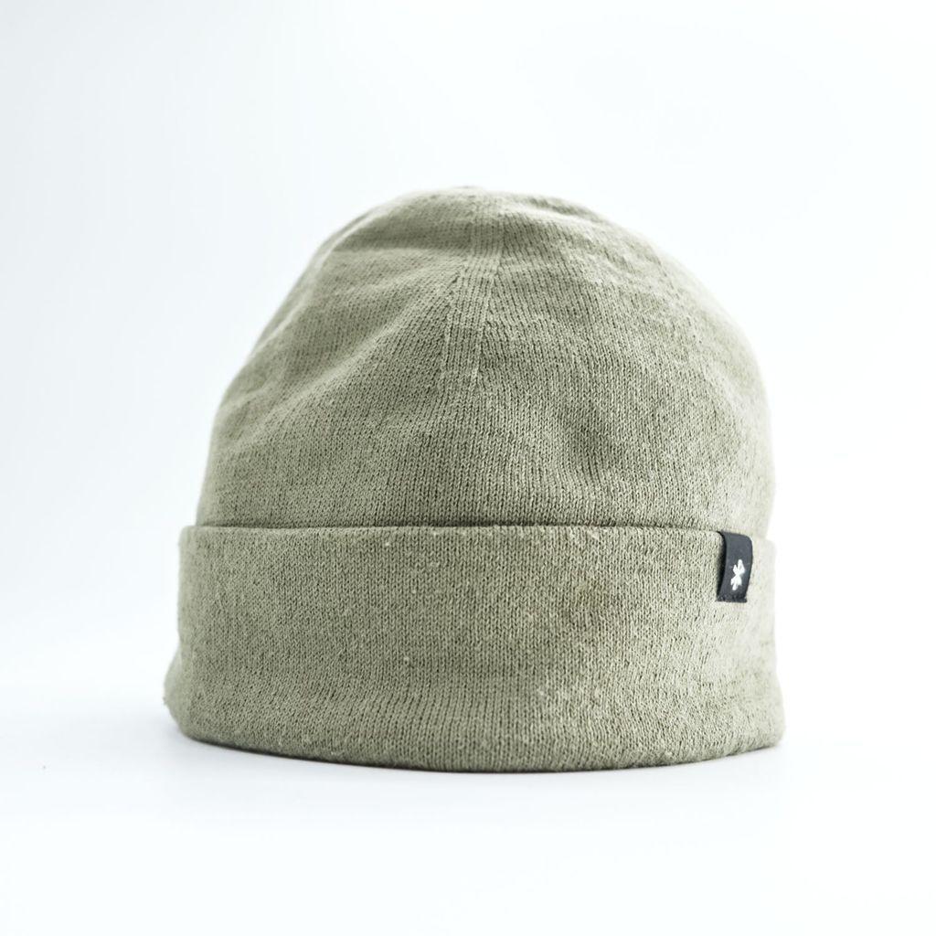 Б/у Snow Peak Сделано в Японии Вязаная шапка-бини BRING Материал Хаки HOME CAMP AC-20SU501