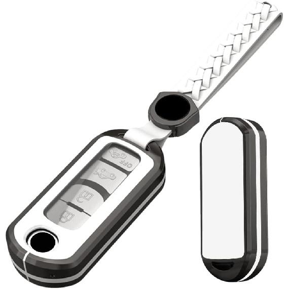 Alloy Metal Key Fob Cover,2 Pack Compatible with Mazda 3 6 8 Miata MX-5 CX-3 CX-5 CX-7 CX-9 RX-8