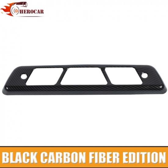 Third 3rd Brake Light Cover Trim Decor Frame For Ford F150 2009-14 Carbon Fiber