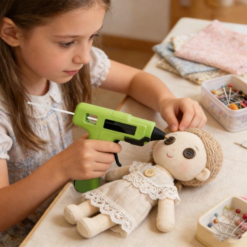 Rechargeable Hot Adhesive Device Thermal Adhesive Tool Features Ergonomic Handle 20Sticks For Artistic Creation Hot Melt Device