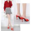 Summer Fashion High Heels Sandals Women Party Shoes Office Lady Open Toe Brand Ladies Thin Heels 9cm Black Red Beige