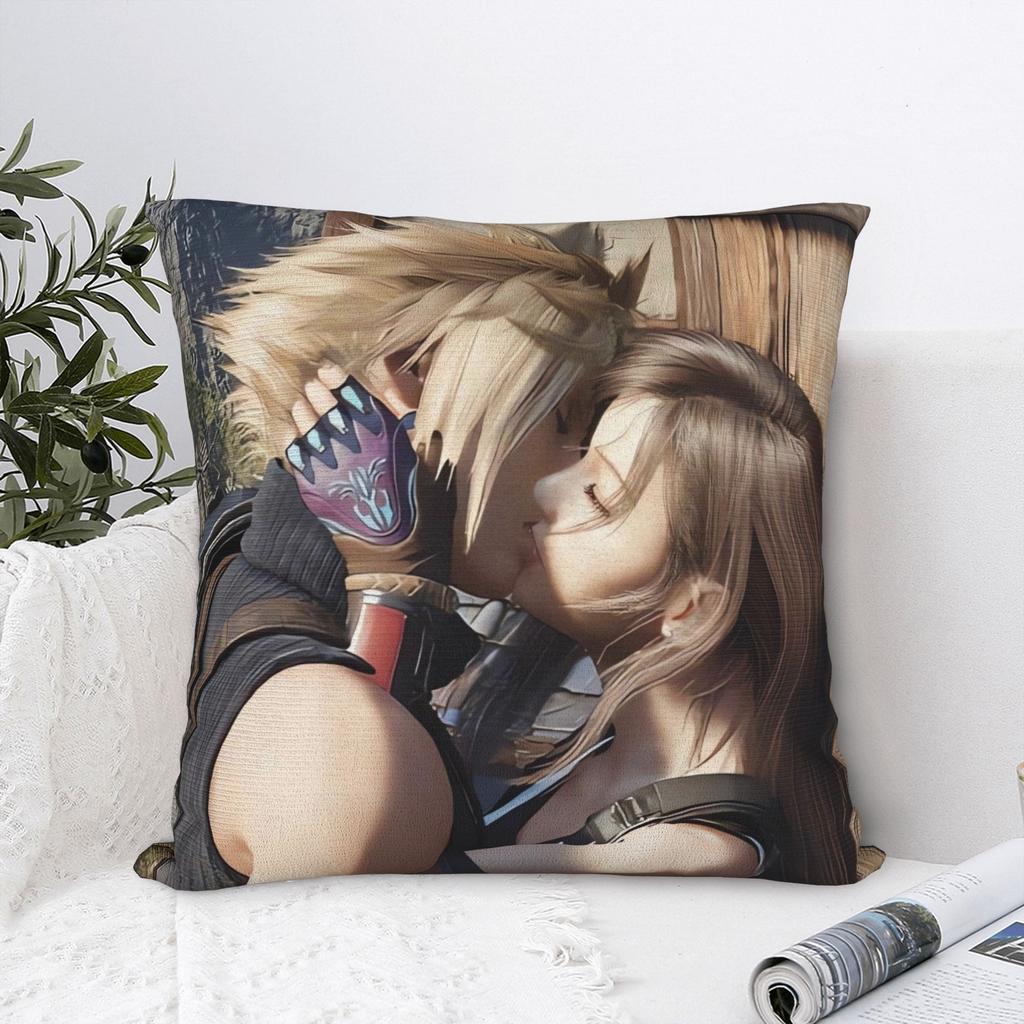FF VII Pillowcases Cute Funny Pillow Case For Sofa Couch Bed Living Room Graphic Pillow Cover