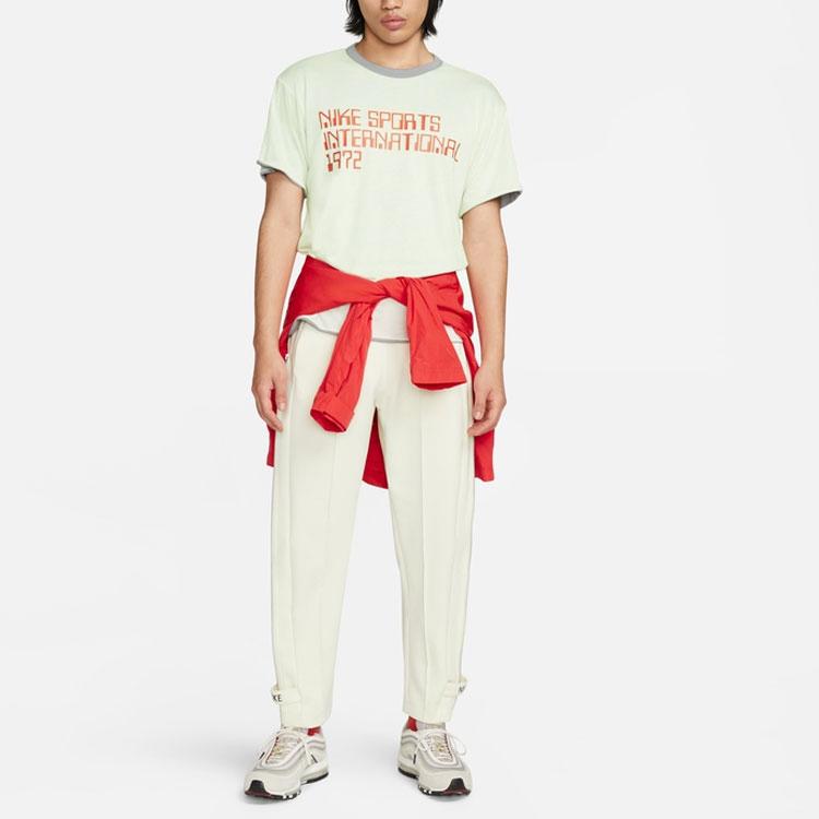 Nike Двусторонняя повседневная футболка с круглым вырезом и коротким рукавом, мужские топы, серо-серый цвет DQ4248-073