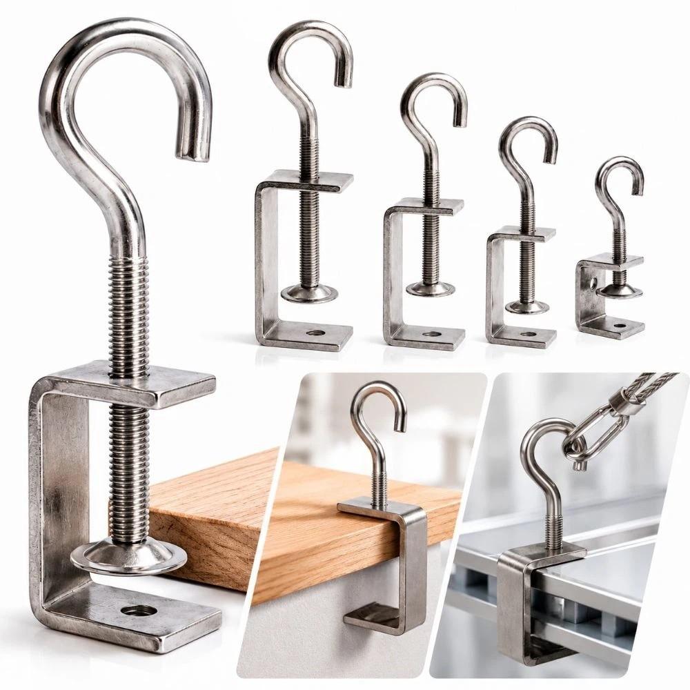 Pull Ring C-clamp Adjustable Fixed Holder Clip High Quality Square Clamp  Hardware Fasteners
