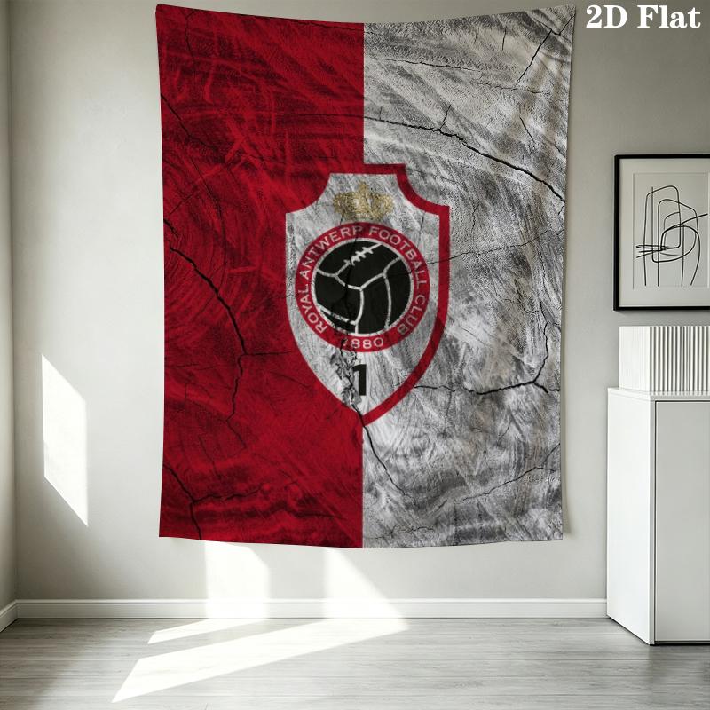Royal Antwerp Fc Wall Tapestry Aesthetic Wall Hanging Printed Fabric Blanket Decorative Tapestries For Bedroom Living Room Home Decor