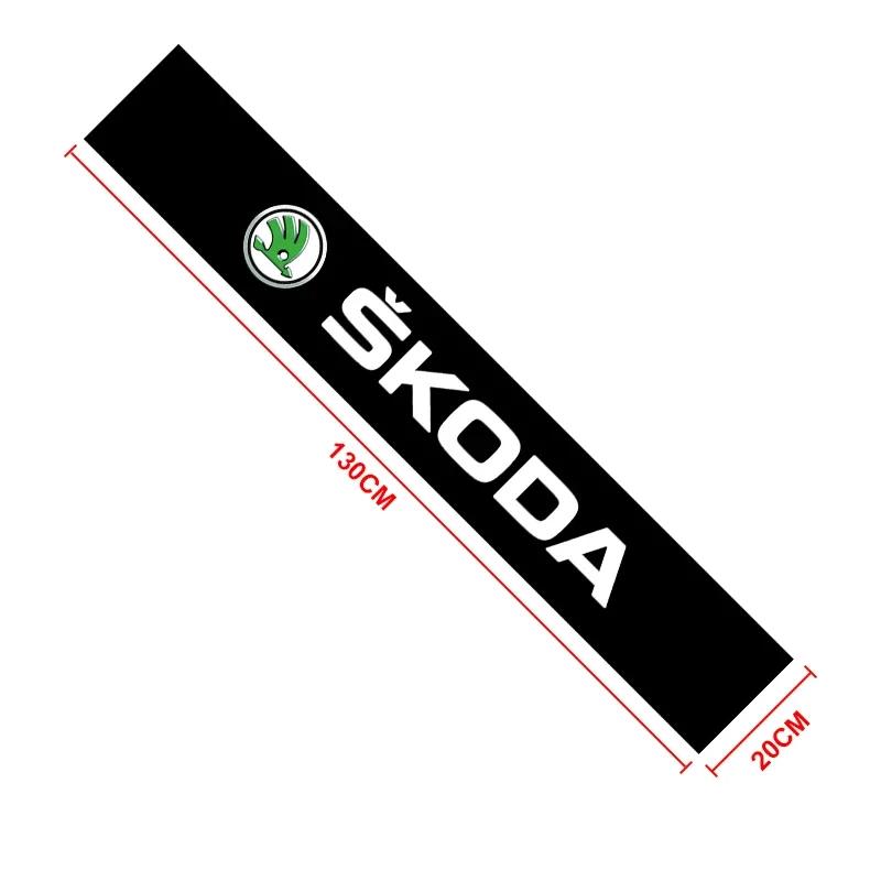 Car front window shade decorative sticker For Skoda Octavia MK2 MK3 2 3 A7 Fabia Karoq Kodiaq Superb Rapid Kamiq Scala Yeti Di fscx84
