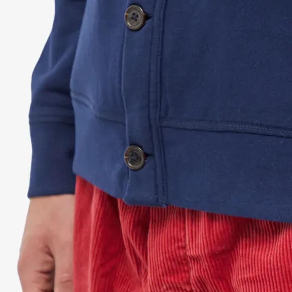 Polo Ralph Lauren Solid Color Logo Embroidered V-Neck Single-Breasted Long Sleeve Knit Sweater Men Sweater Blue 710909668-001