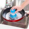 Kitchen Dishwashing Brushes with Liquid Soap Dispenser Multifunctional Household Pot Bowl Cleaning Scrubber Washing Accessories