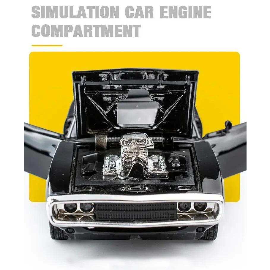 1/32 Моделирование Dodge Challenger 1970 Fast Alloy Classics Модель автомобиля Литые игрушечные машинки Furious Cars Украшения Игрушки Дети Мальчик