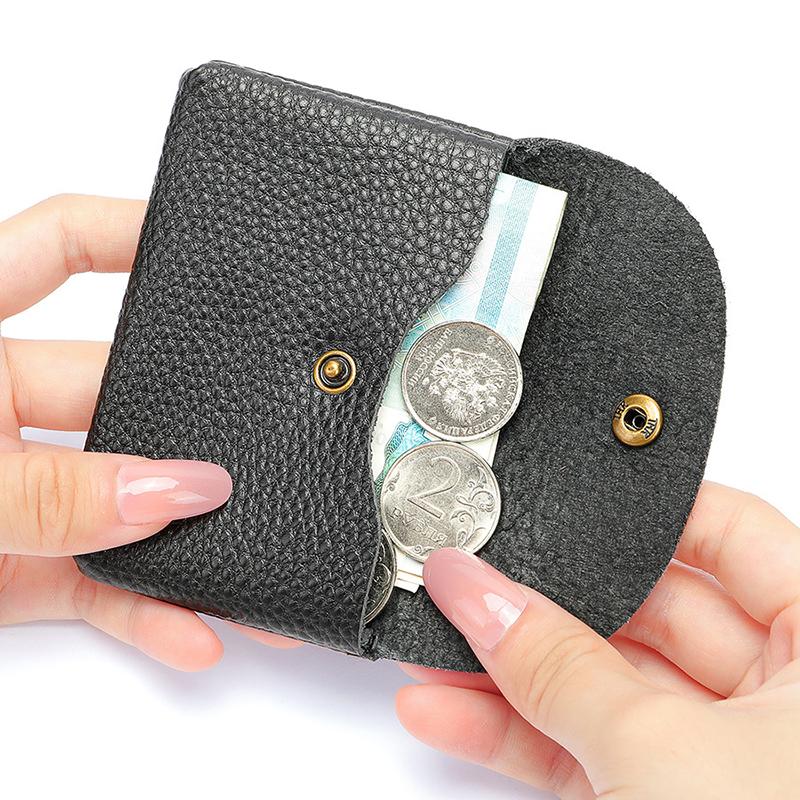 New Retro Leather Mini Minimalist Storage Card Bag Mens Top Cowhide Pocket Money ID Cards Credit Card Holder Slim Wallet