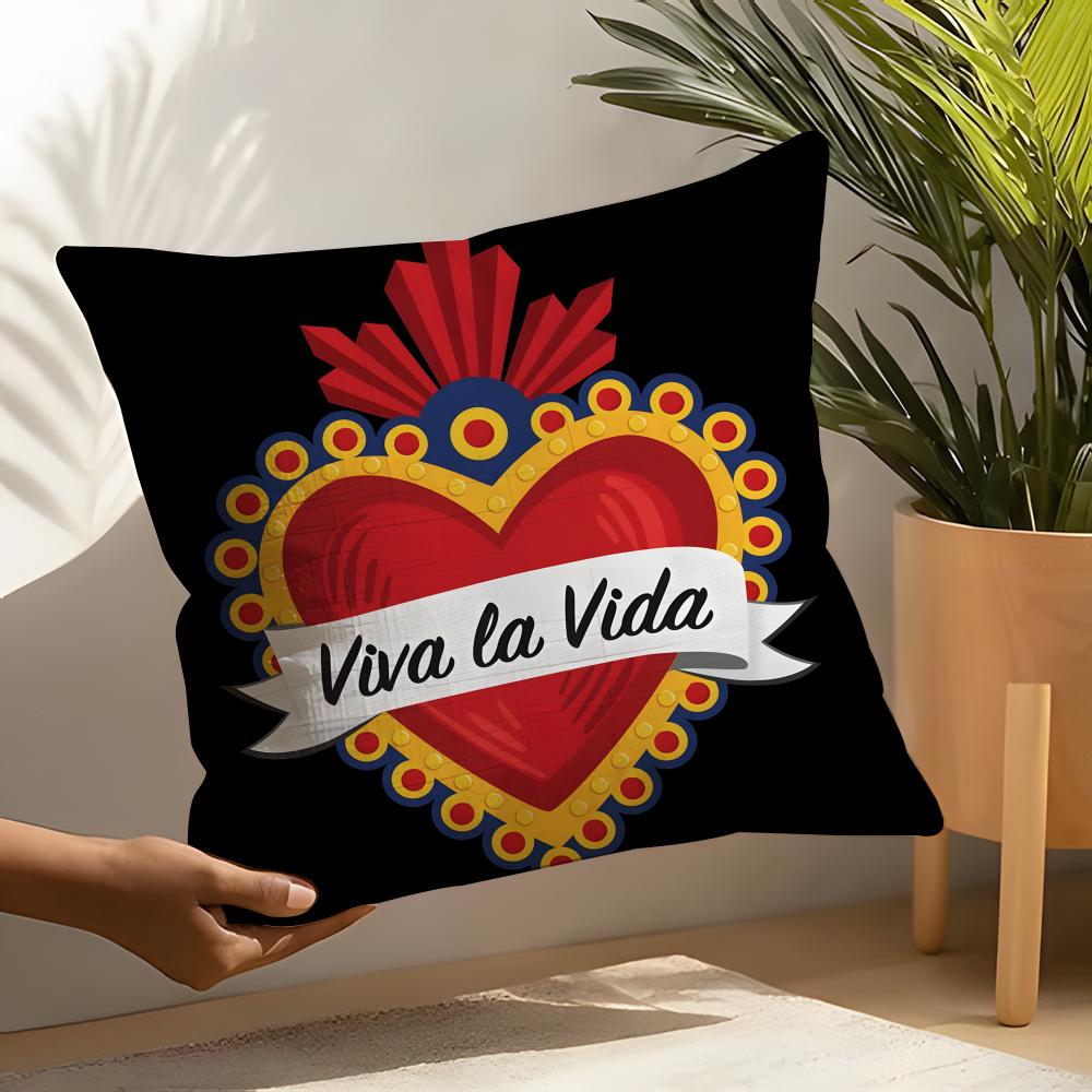 Для Жизни Viva la Vida Наволочка Льняные Чехлы на Подушки Для Декоративного Дивана Домашние Подушки Чехол Автомобильные Подушки Чехлы