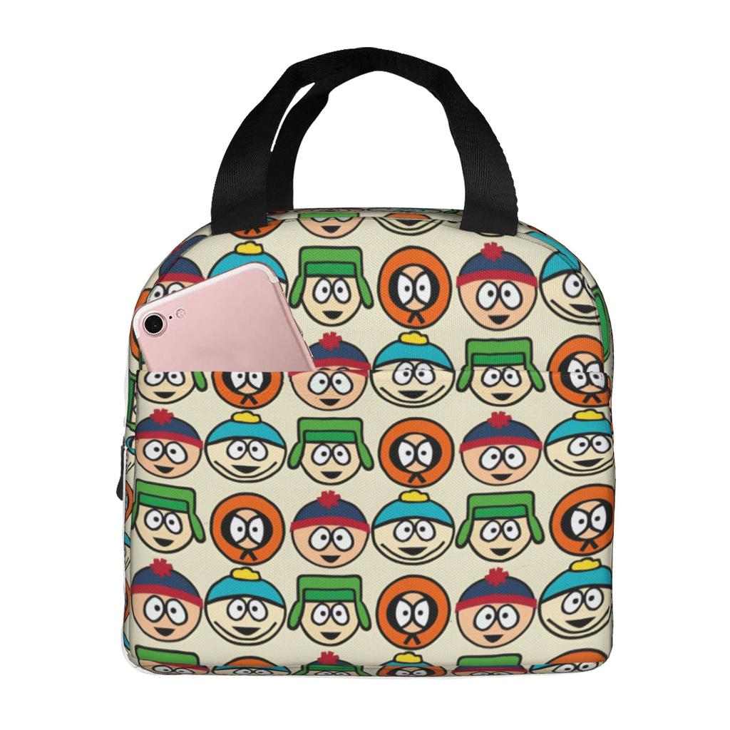 Custom Southes Anime Erics Insulated Lunch Tote Bag for Women Men Cartoon Portable Cooler Thermal Food Lunch Box School