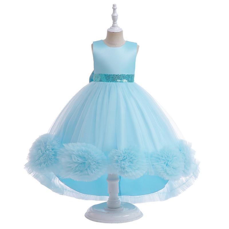 Girls Princess Tulle Dress Kids Formal Party Gown 6th Day Performance