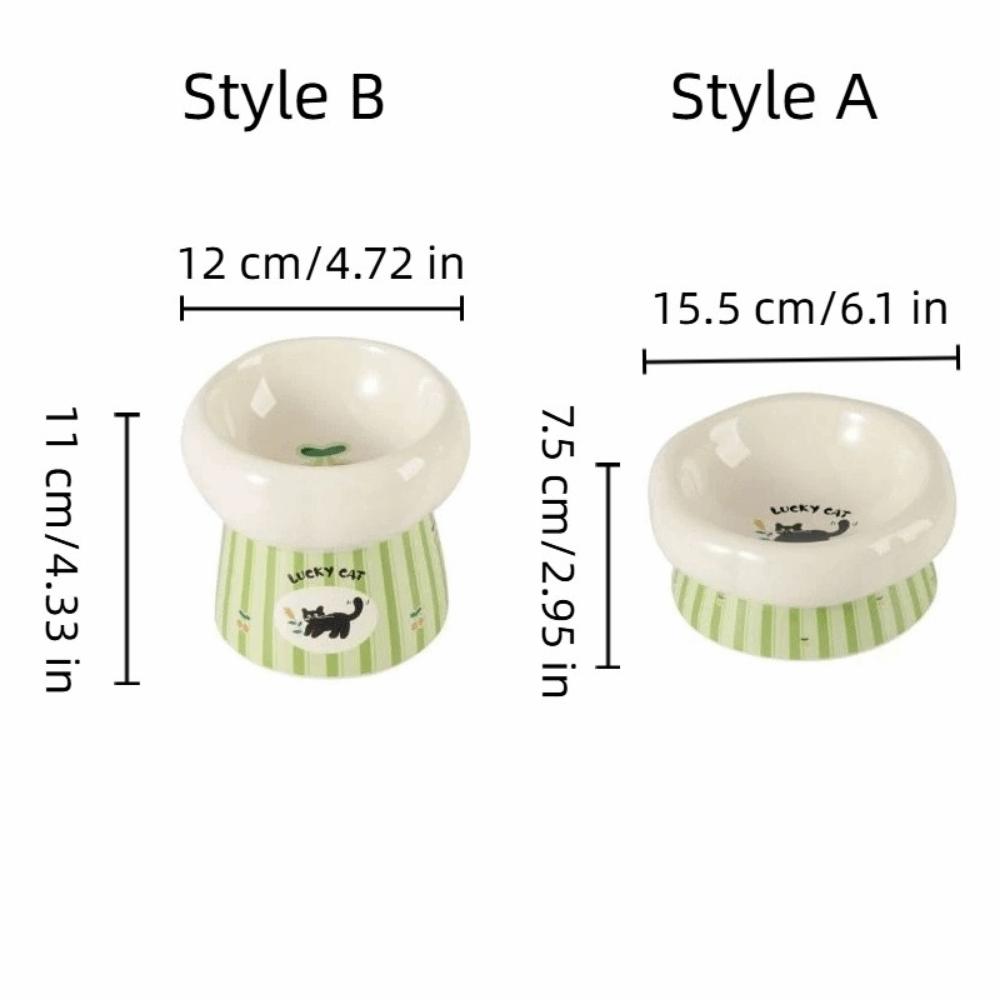 Wide Mouth Dog Food Feeder Anti-Slip Base Elevated Feeding Bowl  for Cats Dog Puppy