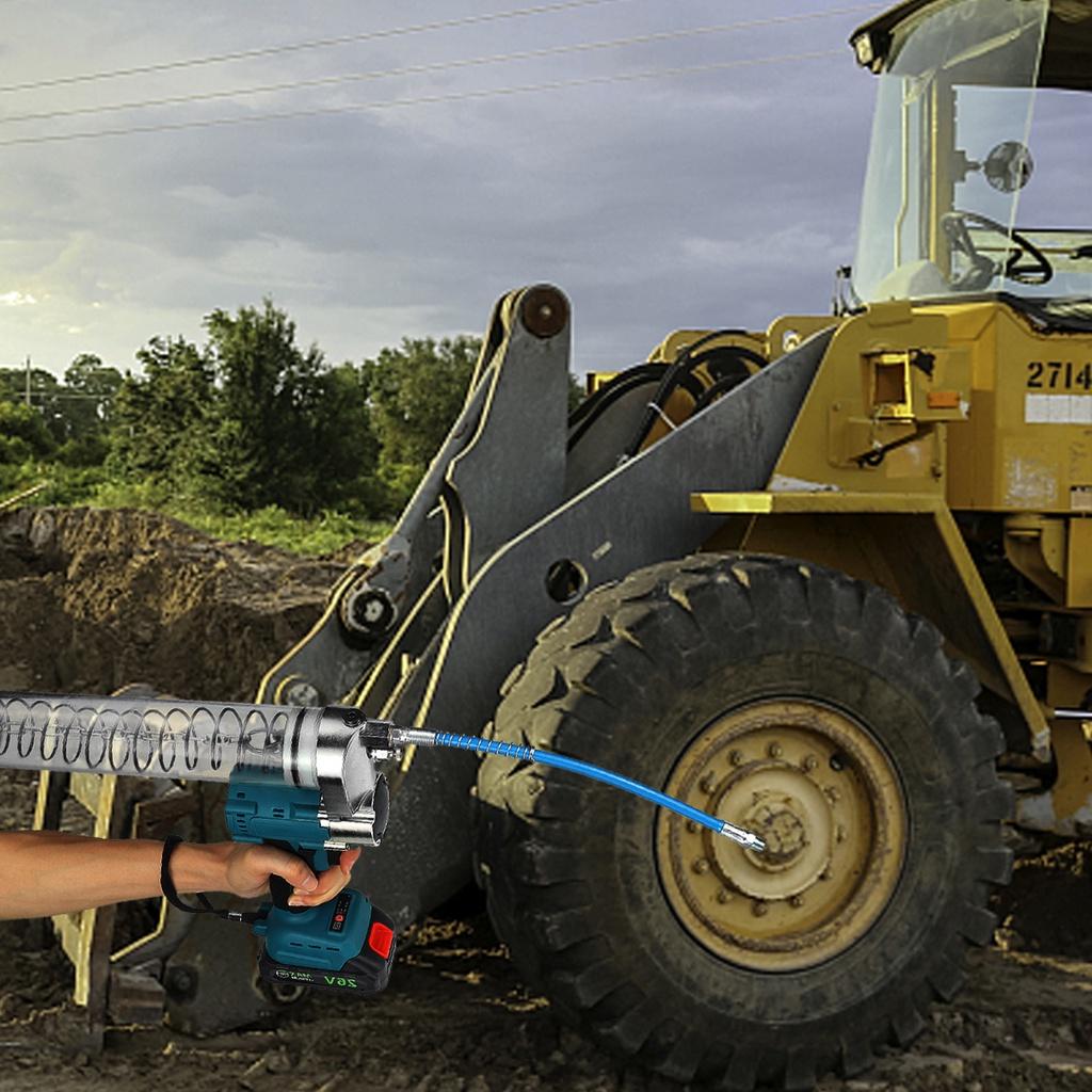 700CC Cordless Electric Grease Gun Rechargeable High Pressure Excavator Automotive Greaser Mechanical Gear Greaser