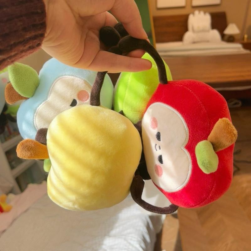 Игра Любовь и Глубокий космос Плюшевые Яблочные Куклы Мягкие Игрушки Фигурки Коллекция для Поклонников Подарок Мультяшный Стиль Фруктовая Кукла Украшение для Автомобиля Комнаты