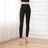Black High Waist Ballet Leggings for Adults, Modal Stretch Dance Pants - Slim Fit Workout & Practice Pants