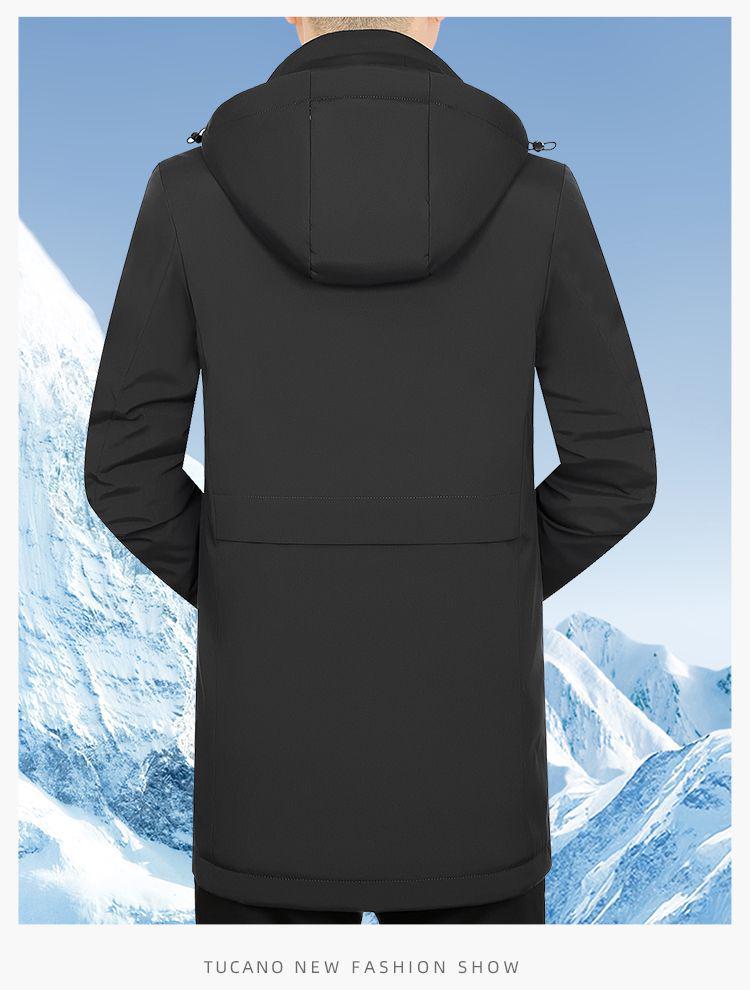 Romon Men's Mid-Length Thick Winter Goose Down Parka (2025 Edition)