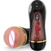 Male Heating Masturbator Cup with Suction Cup Blowjob Sex Machines Pocket Vagina Pussy Glans Trainner Sex Toy For Men