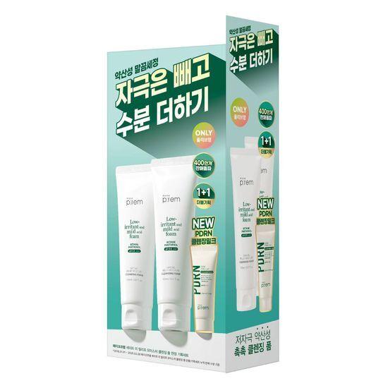 Make P:REM Moisture Cleansing Foam 150ml 1+1 Promotion (+PDRN Cleansing Milk 21ml)