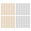 120 комплектов винтов для переплета книг 9x8 мм, равномерное покрытие, стойкий цвет, более гладкие поверхности, винты Chicago Fla