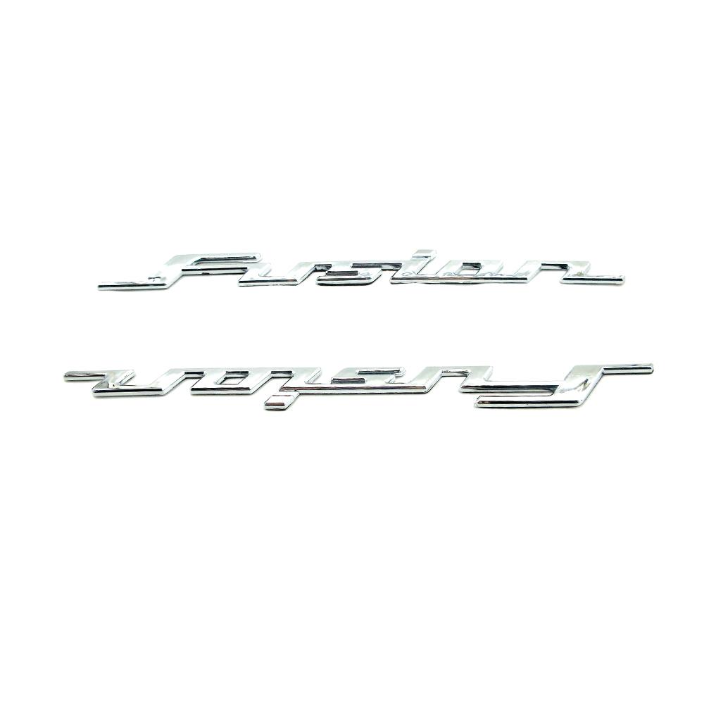 FIQ1 Motorcycle New Fuel Tank Gas Stickers ABS Plastic Chrome Decal 3D Emblem Badge Decals For Honda FUSION 250 Fusion250 TypeX 2003