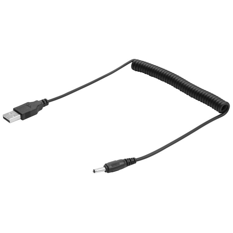 Пружинный витой кабель USB-DC, 1,5 м, 3,5 мм, 3,5 мм