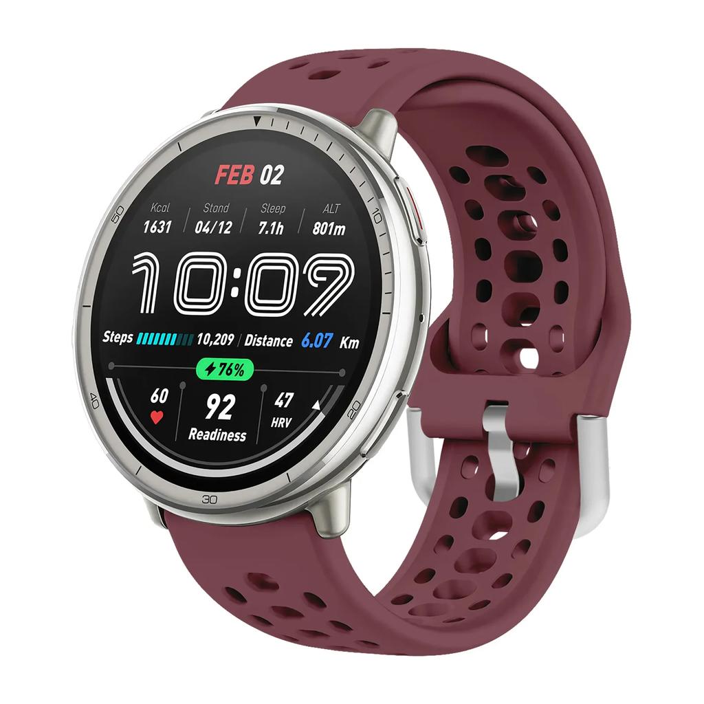 Силиконовый ремешок 20 мм для Amazfit Active 2 Официальный сменный ремешок для Amazfit GTS 4 mini 3/Samsung Galaxy Watch 7 6 5