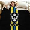 DUHOK SC Logo Print Flannel Blanket High Quality Warm Comfortable Cover for All Seasons Perfect for Gifts Home Decor