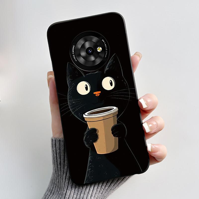 Чехол для телефона TCL Suixuetang M1 / OneTouch T615N Роскошный Дракон Милый Крутой Мальчики Девочки Мягкий Силикон Задняя Крышка Черный Корпус