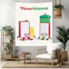 Numberblocks Custom Your Name Wall Decor Tapestry Art For Pet Memorial Birthdaywedding Party Backdrop Family Gift