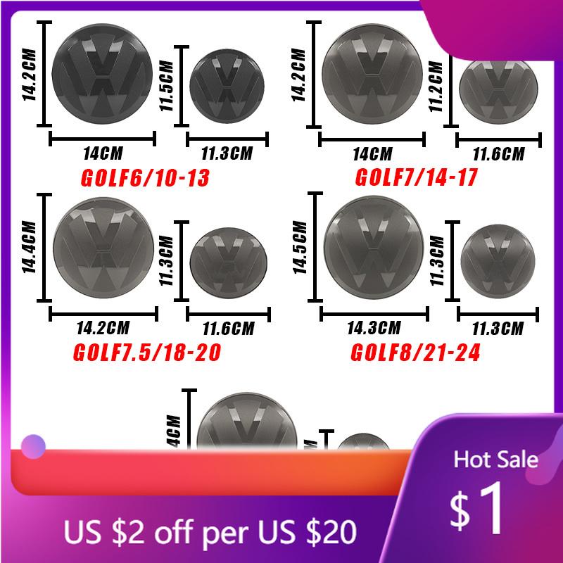 2026 Горячий Для VOLKSWAGEN VW 2 шт. Автомобильный Логотип Значок На Капот Передний и Задний Значок на Багажник Задний Значок Наклейка Аксессуар Для Volkswagen VW Gol