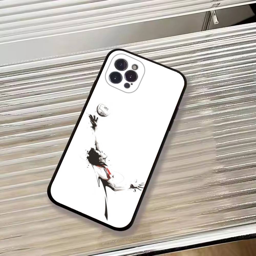 Абстрактная фигура Футбольная поддержка Чехол для телефона Для iPhone 17, 16, 15, 14, 13, 12, 11 Plus, Pro Max, Другие Мягкая черная крышка
