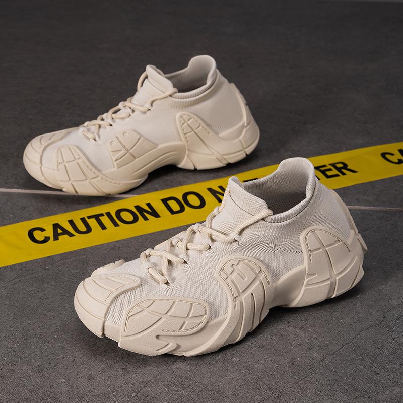 Мужская обувь Папины кроссовки Летающая вязаная сетка Универсальная повседневная обувь Дышащие одинарные кроссовки Кроссовки на платформе Летающая вязаная обувь Обувь-осьминог