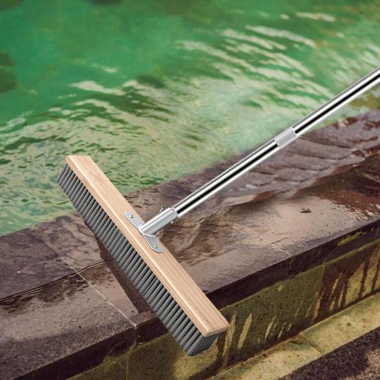 Щетка для чистки Регулируемая длина Уличная щетка для мытья Долговечная щетка для палубы Чистка гальки
