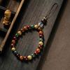 Charm Wooden Beaded Pendant Tibet Beads Lanyard Creative Car Key Ring  Backpack Decor