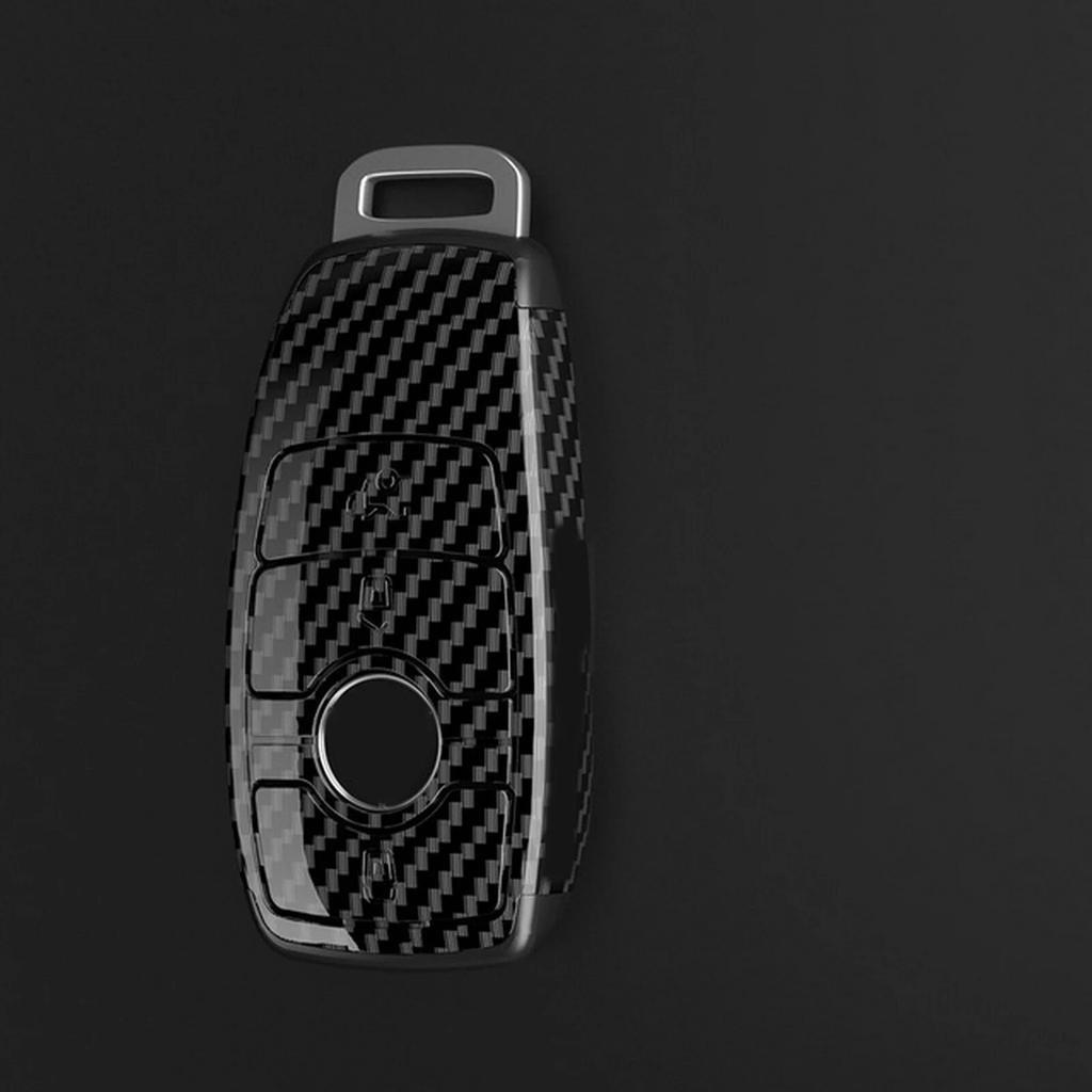 Чехол для ключей автомобиля из АБС-пластика из углеродного волокна, брелок для Mercedes Benz ABCES Class W204 W205 W212 W213 W176 GLC CLA AMG W177
