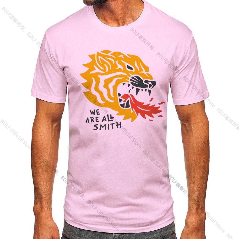 Мужская винтажная футболка We Are All Smith Tiger Спортивная 100% хлопок Принт Оверсайз футболки для мужчин женщин Спортивная одежда Топы