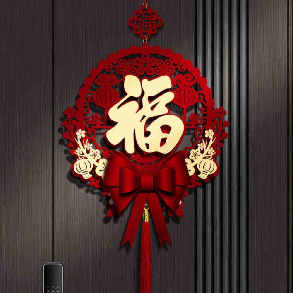 Fu Character New Year Pendant New Year theme Craft Hanging Tassels Traditional Ornament Door Ornament Lunar New Year Decoration