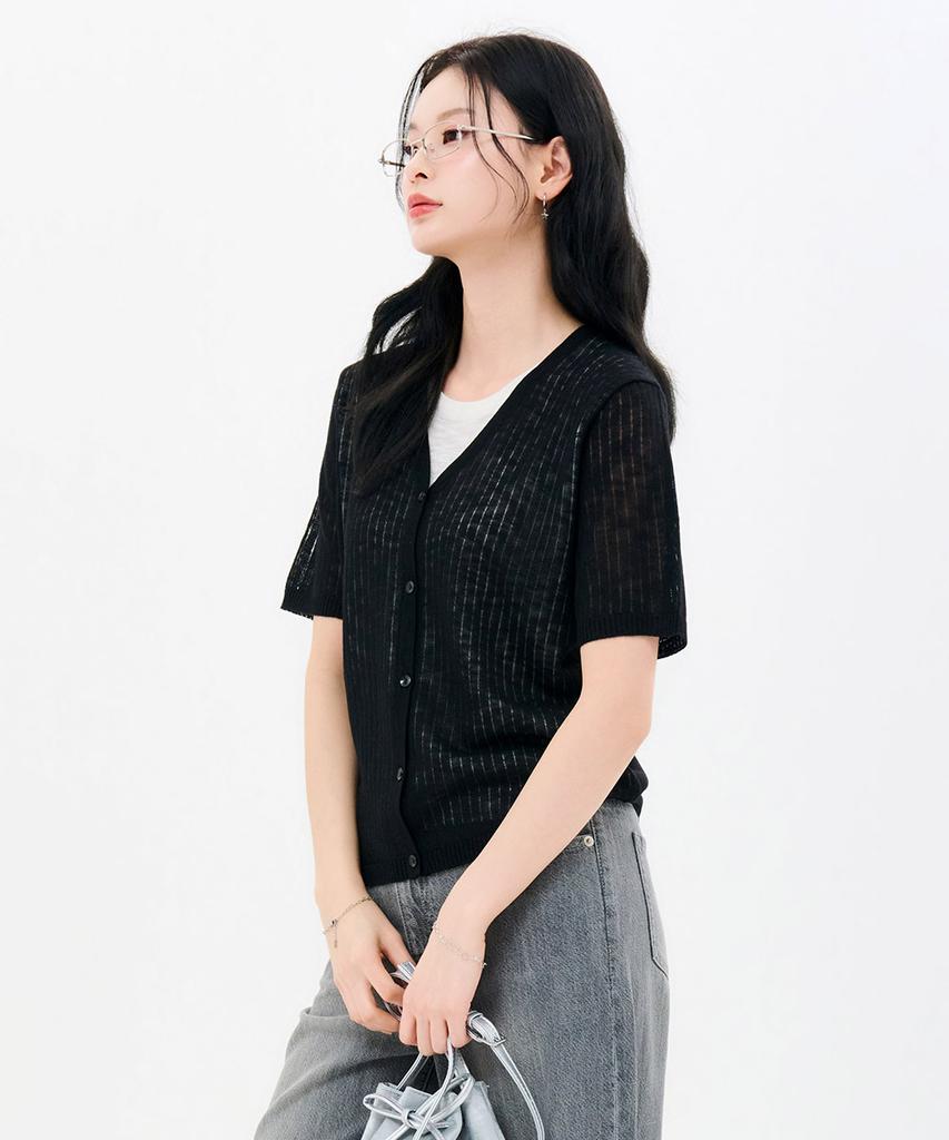 CHASECULT Women'S Layered Short Sleeve Summer Knit-Fbrg5675D03