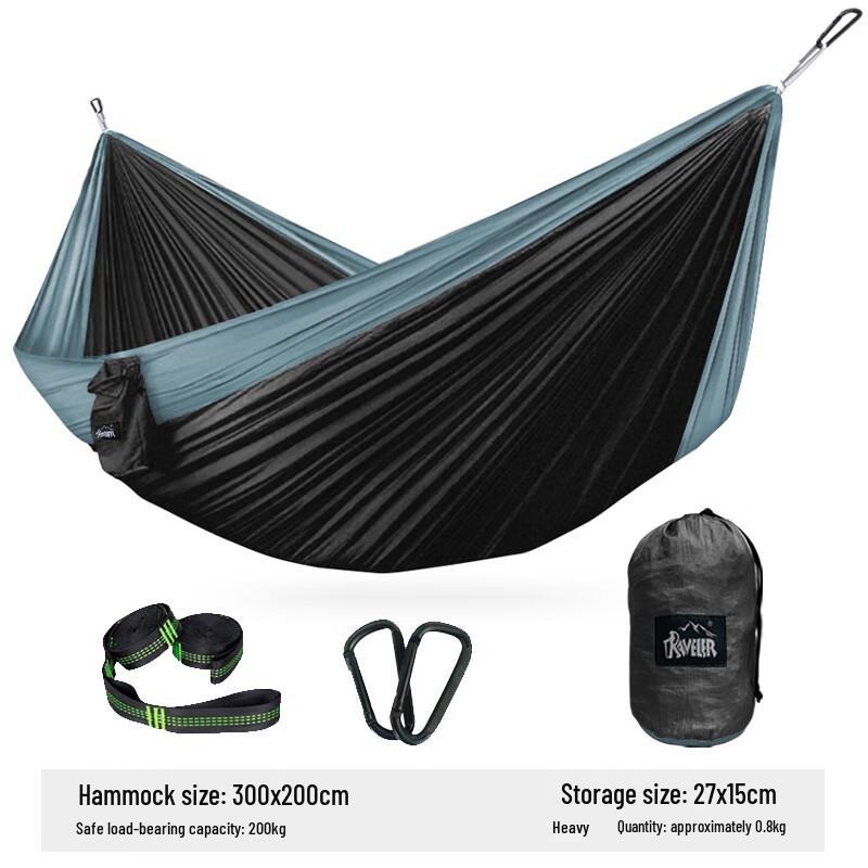 Outdoor Camping Parachute Fabric Double Hammock