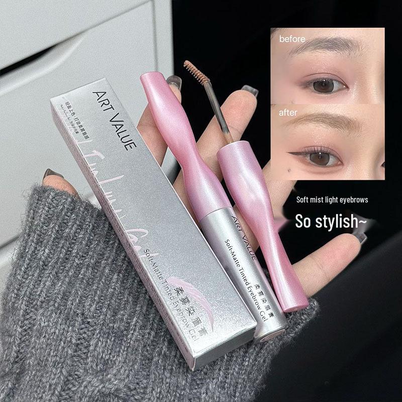 Арт Валью Мягкая Тушь-Тинт для Бровей с Эффектом Тумана: Стойкий, Подкручивающий, Корейский стиль, Усилитель бровей